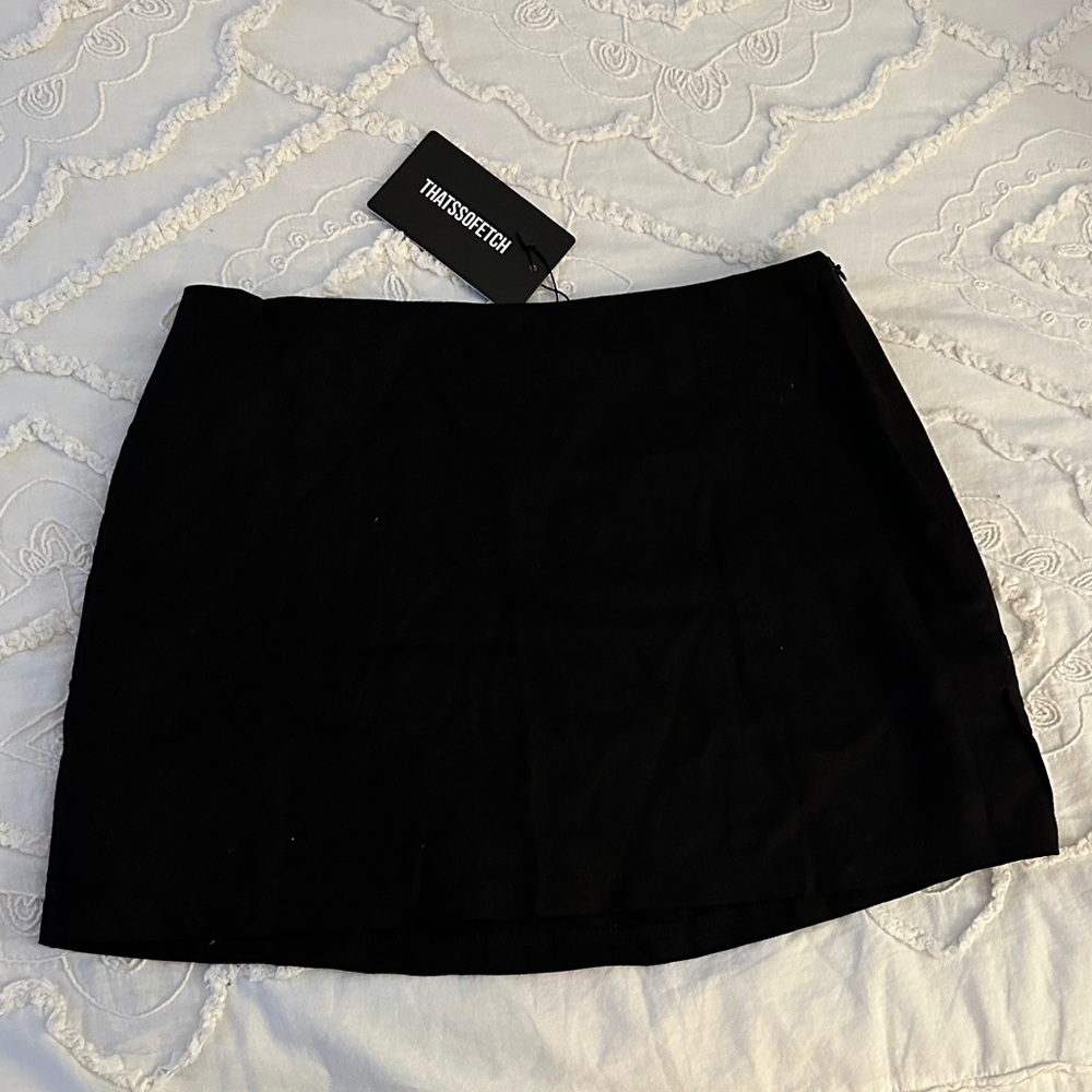 THATSSOFETCH Black Mini Skirt NWT - image 1